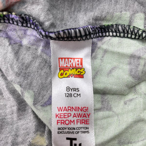 Boys Marvel, Comics flip sequin cotton tee / top, GUC, size 8,  