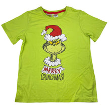 Load image into Gallery viewer, Unisex Dr Seuss, The Grinch Christmas pyjama tee / top, EUC, size 10,  