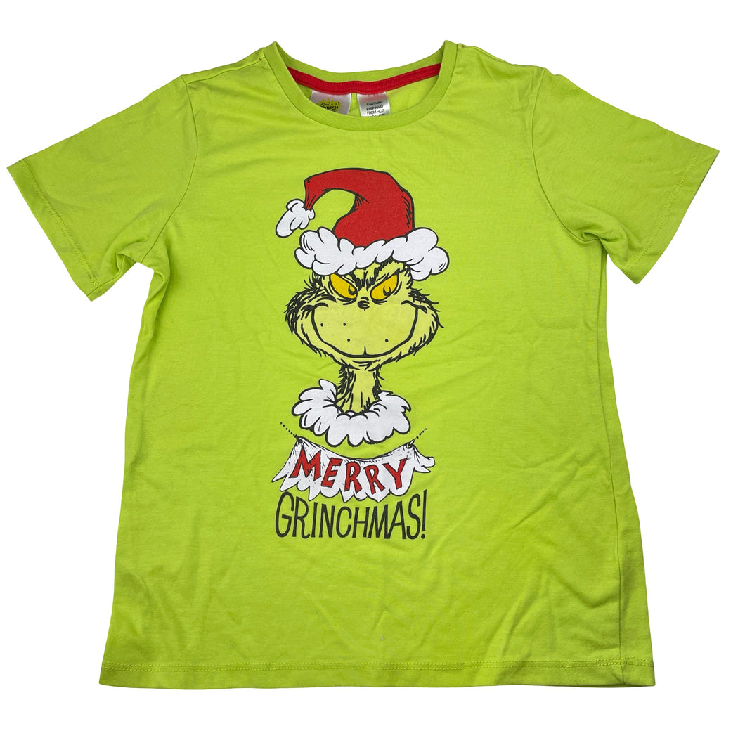 Unisex Dr Seuss, The Grinch Christmas pyjama tee / top, EUC, size 10,  