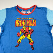 Load image into Gallery viewer, Boys Peter Alexander, Marvel Iron Man cotton pyjama tee / top, GUC, size 6,  