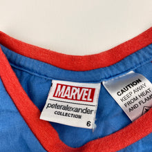 Load image into Gallery viewer, Boys Peter Alexander, Marvel Iron Man cotton pyjama tee / top, GUC, size 6,  