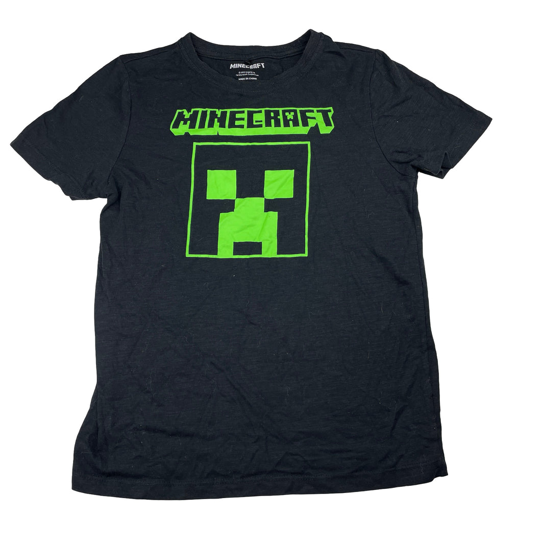 Boys Mojang, Minecraft black cotton tee / top, GUC, size 8,  