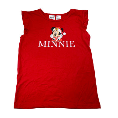 Girls Disney, Minnie Mouse Christmas pyjama top, EUC, size 7-8,  