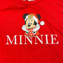 Load image into Gallery viewer, Girls Disney, Minnie Mouse Christmas pyjama top, EUC, size 7-8,  