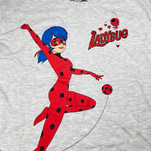 Load image into Gallery viewer, Girls ZAGTOON, Miraculous Ladybug grey marle tee / top, EUC, size 14,  