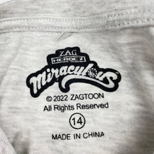 Load image into Gallery viewer, Girls ZAGTOON, Miraculous Ladybug grey marle tee / top, EUC, size 14,  