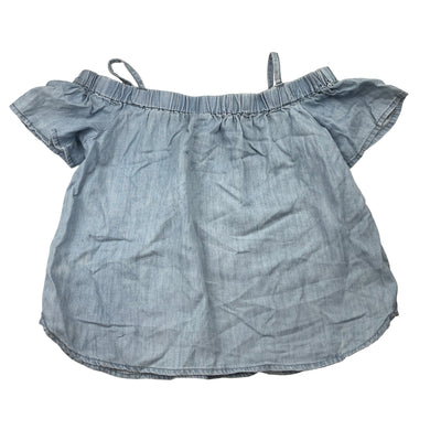 Girls Witchery, chambray cotton summer top, GUC, size 7,  
