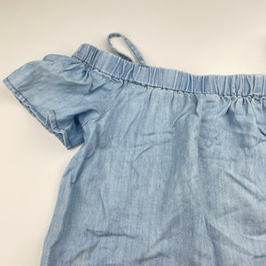 Girls Witchery, chambray cotton summer top, GUC, size 7,  
