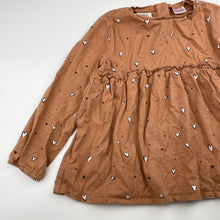 Load image into Gallery viewer, Girls Zara, cotton long sleeve top, hearts, GUC, size 4-5,  
