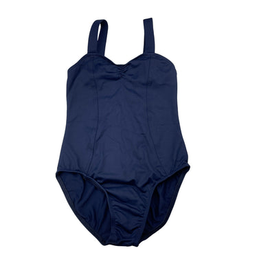 Girls BLOCH, navy overture ballet / dance leotard, Sz: M, EUC, size 6-7,  