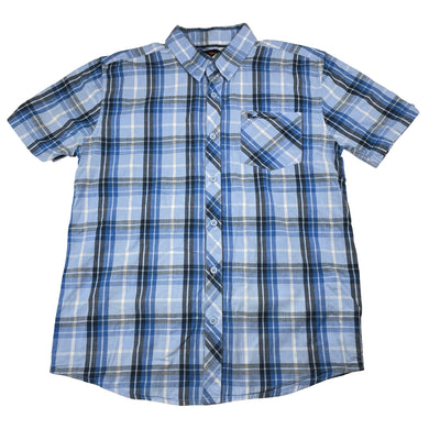 Boys Ben Sherman, checked lightweight cotton short sleeve shirt, GUC, size 12-13,  