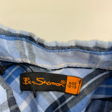 Load image into Gallery viewer, Boys Ben Sherman, checked lightweight cotton short sleeve shirt, GUC, size 12-13,  