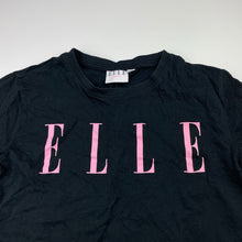 Load image into Gallery viewer, Girls ELLE, black cotton cropped tee / top, EUC, size 12-13,  