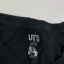 Load image into Gallery viewer, Boys Uniqlo, Nintendo black cotton tee / top, GUC, size 11-12,  