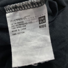 Load image into Gallery viewer, Boys Uniqlo, Nintendo black cotton tee / top, GUC, size 11-12,  