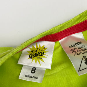 Unisex Dr Seuss, The Grinch Christmas pyjama tee / top, EUC, size 8,  
