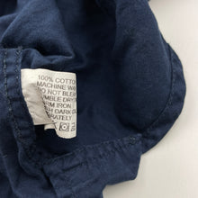 Load image into Gallery viewer, Boys Lee Cooper, navy lightweight cotton long sleeve shirt, GUC, size 9-10,  