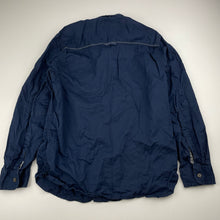 Load image into Gallery viewer, Boys Lee Cooper, navy lightweight cotton long sleeve shirt, GUC, size 9-10,  