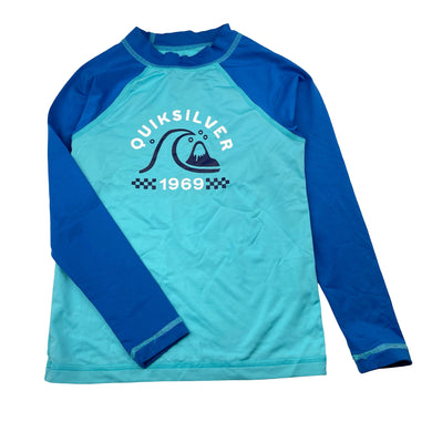 Boys Quiksilver, UPF 50+ long sleeve rashie / swim top, GUC, size 6,  