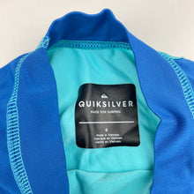 Load image into Gallery viewer, Boys Quiksilver, UPF 50+ long sleeve rashie / swim top, GUC, size 6,  