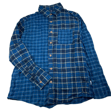 Boys Uniqlo, checked cotton long sleeve shirt, EUC, size 11-12,  