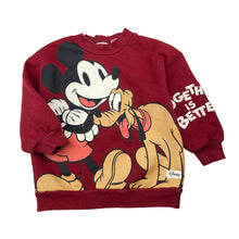 Load image into Gallery viewer, Boys H&amp;M, Disney Mickey Mouse &amp; Pluto fleece lined sweater / jumper, GUC, size 3-4,  