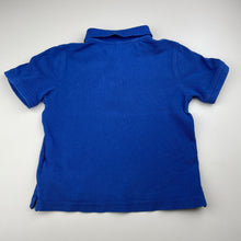 Load image into Gallery viewer, Boys Tommy Hilfiger, blue cotton polo shirt top, FUC, size 6-7,  