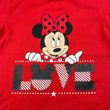 Load image into Gallery viewer, Girls Disney, Minnie Mouse red cotton tee / top, FUC, size 5,  