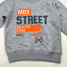 Load image into Gallery viewer, Boys MAIL BOX, fleece lined sweater / jumper, no size, armpit to armpit: 33cm, shoulder to cuff: 35cm, FUC, size 4-5,  