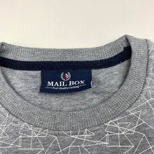 Load image into Gallery viewer, Boys MAIL BOX, fleece lined sweater / jumper, no size, armpit to armpit: 33cm, shoulder to cuff: 35cm, FUC, size 4-5,  