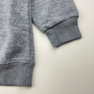 Boys MAIL BOX, fleece lined sweater / jumper, no size, armpit to armpit: 33cm, shoulder to cuff: 35cm, FUC, size 4-5,  