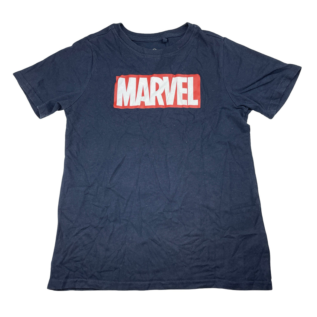 Boys Marvel, navy tee / top, GUC, size 7,  
