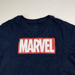 Boys Marvel, navy tee / top, GUC, size 7,  