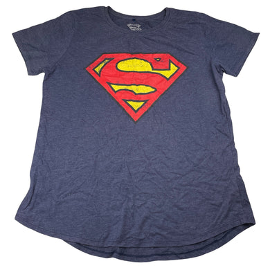 Boys DC Comics, Superman blue marle tee / top, FUC, size 14,  