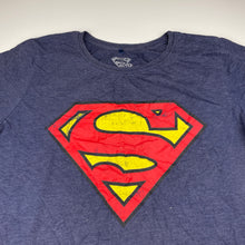 Load image into Gallery viewer, Boys DC Comics, Superman blue marle tee / top, FUC, size 14,  