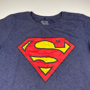 Boys DC Comics, Superman blue marle tee / top, FUC, size 14,  