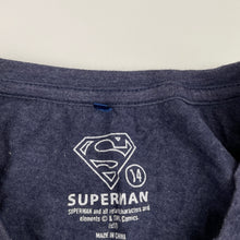 Load image into Gallery viewer, Boys DC Comics, Superman blue marle tee / top, FUC, size 14,  