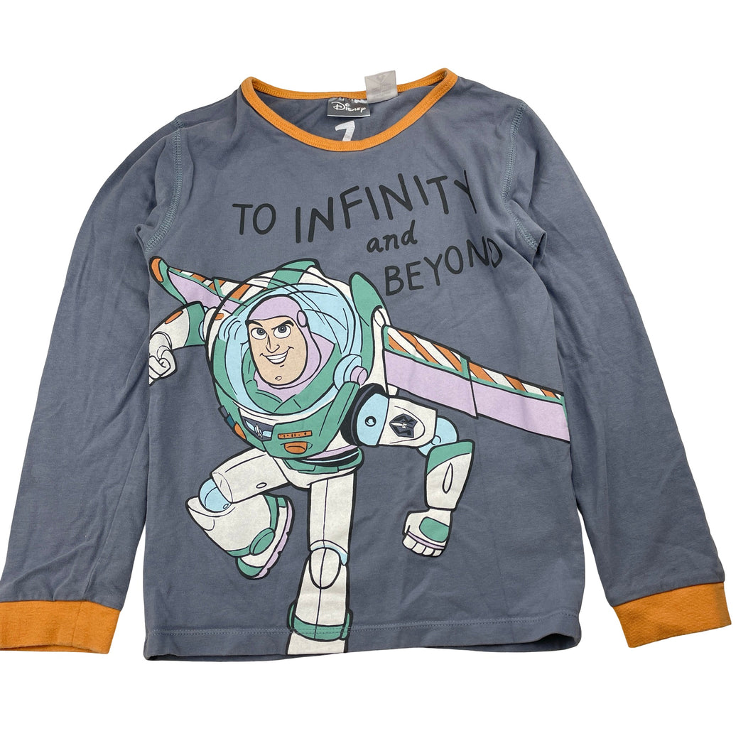 Boys Cotton On, Disney Toy Story stretchy long sleeve pyjama top, GUC, size 7,  