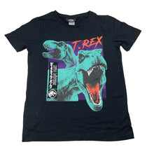 Load image into Gallery viewer, Boys Jurassic World, black cotton tee / top, dinosaurs, EUC, size 10,  