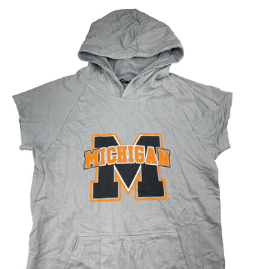 Boys Zudio, short sleeve cotton hooded top, FUC, size 13-14,  