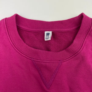 Girls Uniqlo, pink sweater / jumper, EUC, size 9-10,  