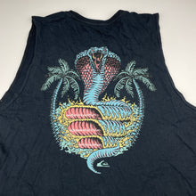 Load image into Gallery viewer, Boys Quiksilver, muscle fit cotton singlet / tank top, snake, GUC, size 14,  