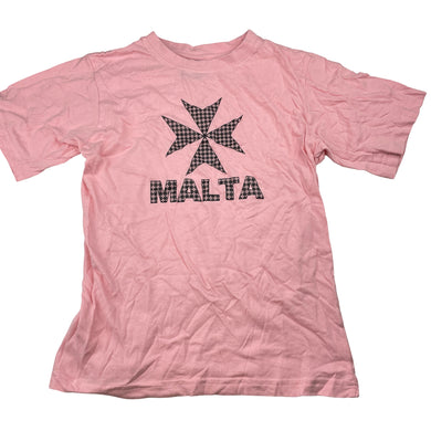 Girls Perfect Sportswear, pink cotton tee / top, Malta, EUC, size 12,  