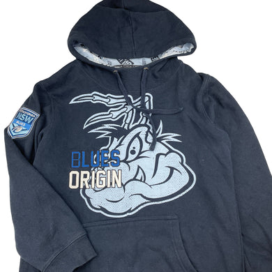 Boys NSW Rugby League, State of Origin Blues fleece lined hoodie sweater, GUC, size 14,  