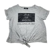 Load image into Gallery viewer, Girls Bardot Junior, cotton tie front tee / top, GUC, size 5,  