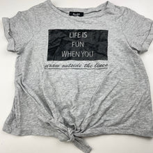 Load image into Gallery viewer, Girls Bardot Junior, cotton tie front tee / top, GUC, size 5,  