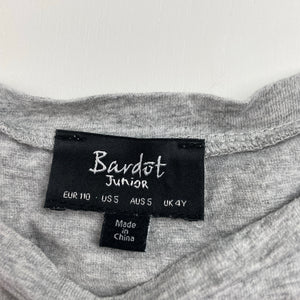 Girls Bardot Junior, cotton tie front tee / top, GUC, size 5,  