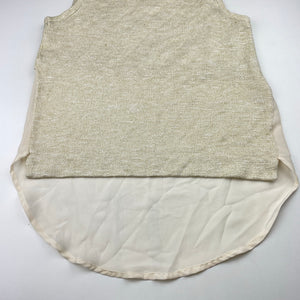Girls Bardot Junior, lightweight metallic knit top, EUC, size 12,  