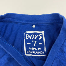 Load image into Gallery viewer, Boys Urban Supply, blue cotton tee / top, Australia, GUC, size 7,  