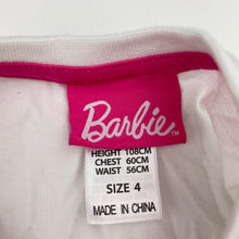 Load image into Gallery viewer, Girls Barbie, cotton long sleeve tee / top, EUC, size 4,  